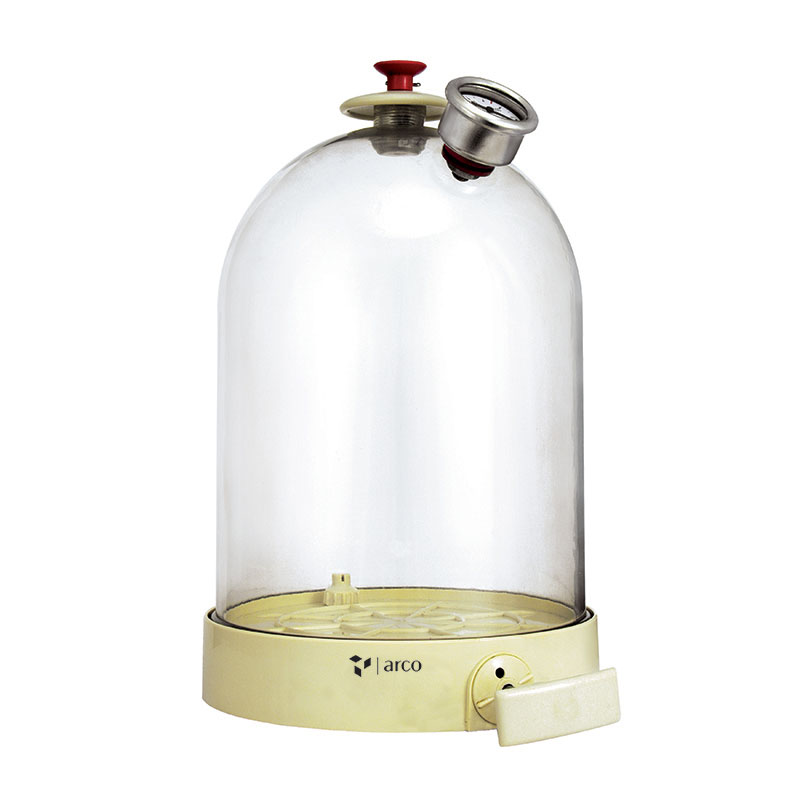 Bell Jar With Vacuum Pump Hand Operated 11 X 8 Arihantlab