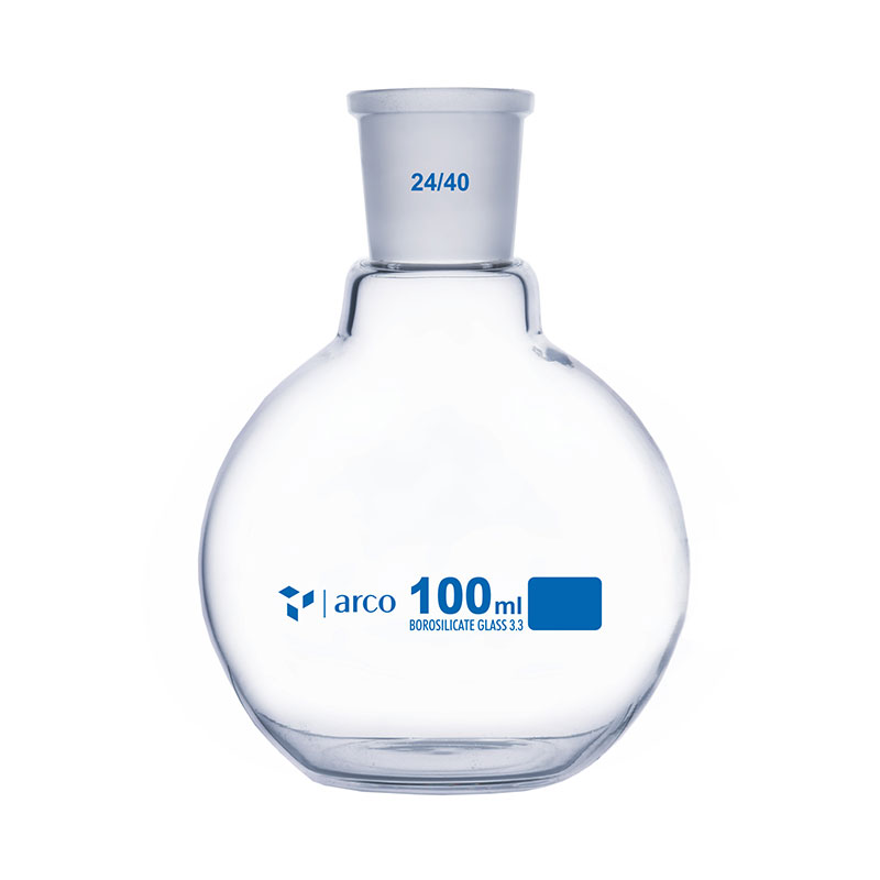 Flask, Boiling, Flat Bottom With Socket, 100mL Arihantlab